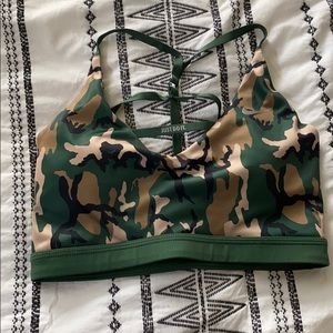Nike camo sports bra